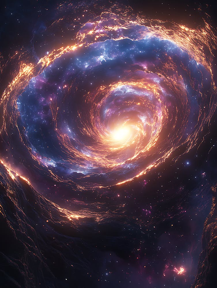 Spiral Galaxy In Space 7