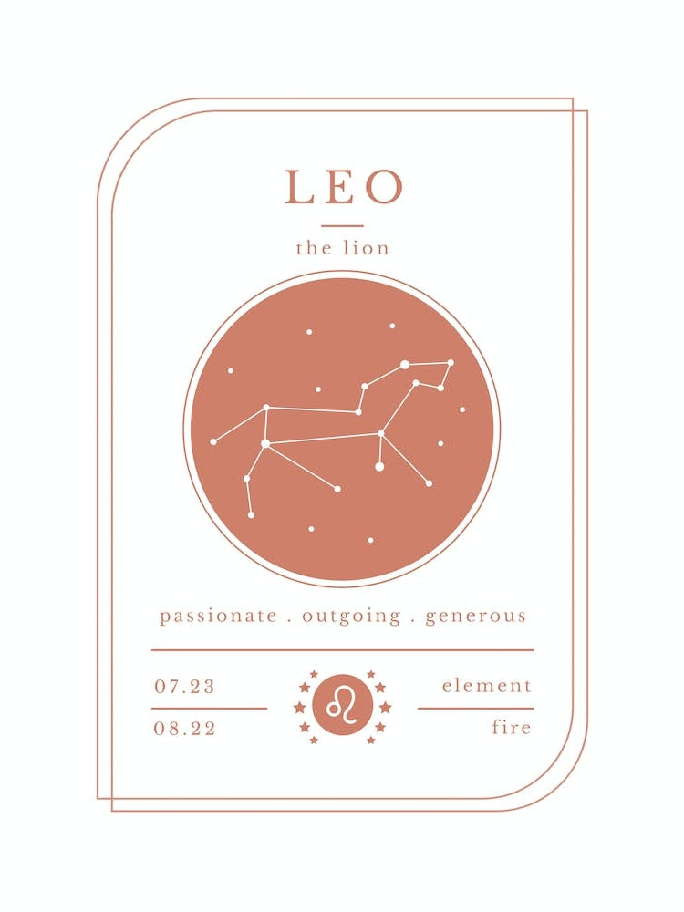 Leo Zodiac Sign | Terracotta