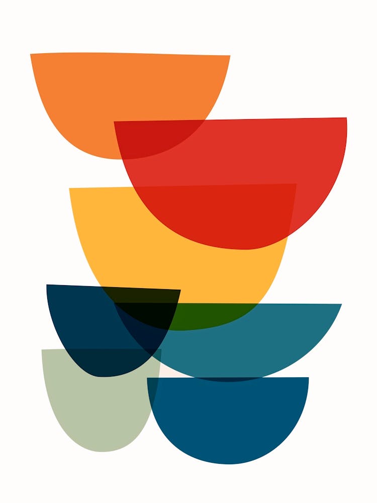 Colorful Mid Century Shapes