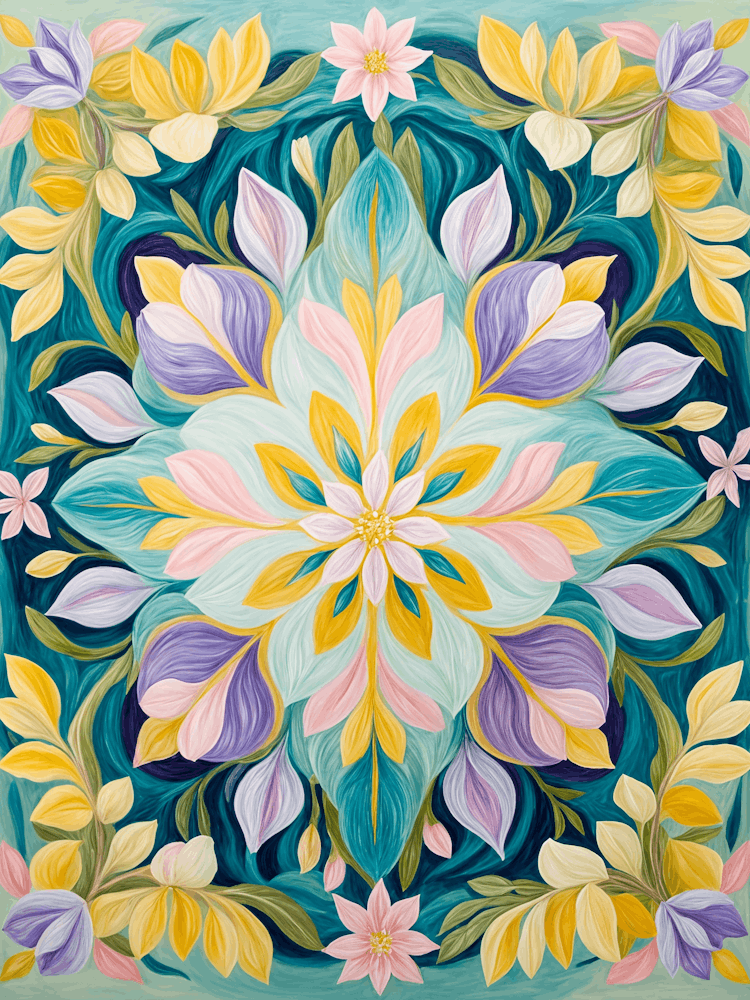 Spring Floral Kaleidoscope no4