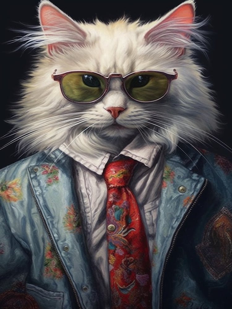 Gangster Cat Turkish Angora 4
