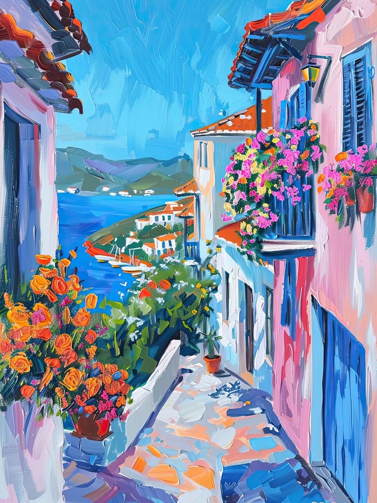 Balcony Painting In Bodrum 1