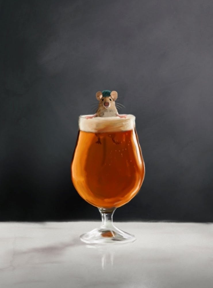 Mouse In A Glass