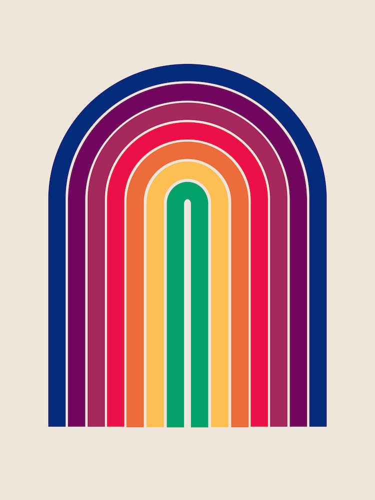 Rainbow Boho Arch