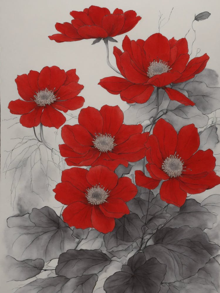 Red Anemones