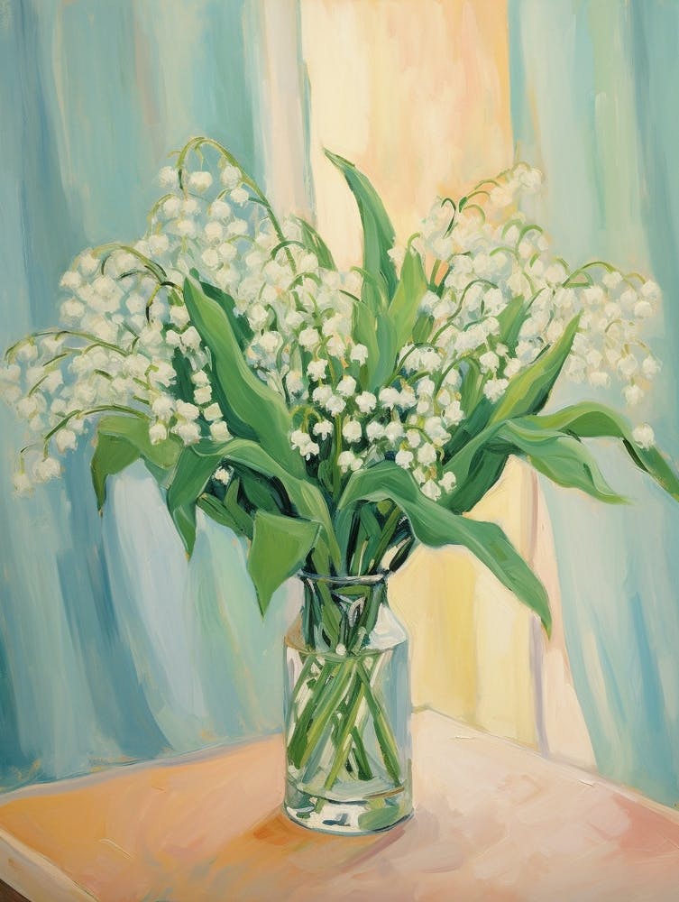 A Vase With Lily Of The Valley, Flower Bouquet 2