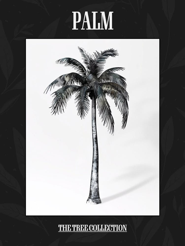 Palm Tree Pixel Illustration 1 Poster