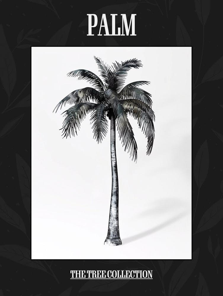 Palm Tree Pixel Illustration 1 Poster