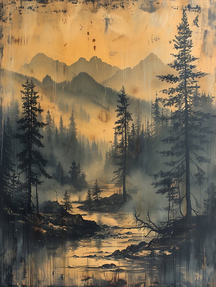 Antique Chinese Landscape Painting 4