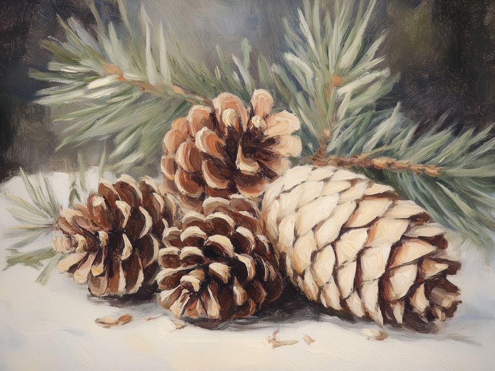 Still Life Pine Cones