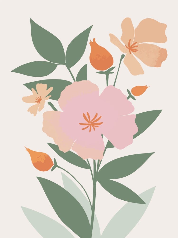 Pastel Flowers Scandinavian 4