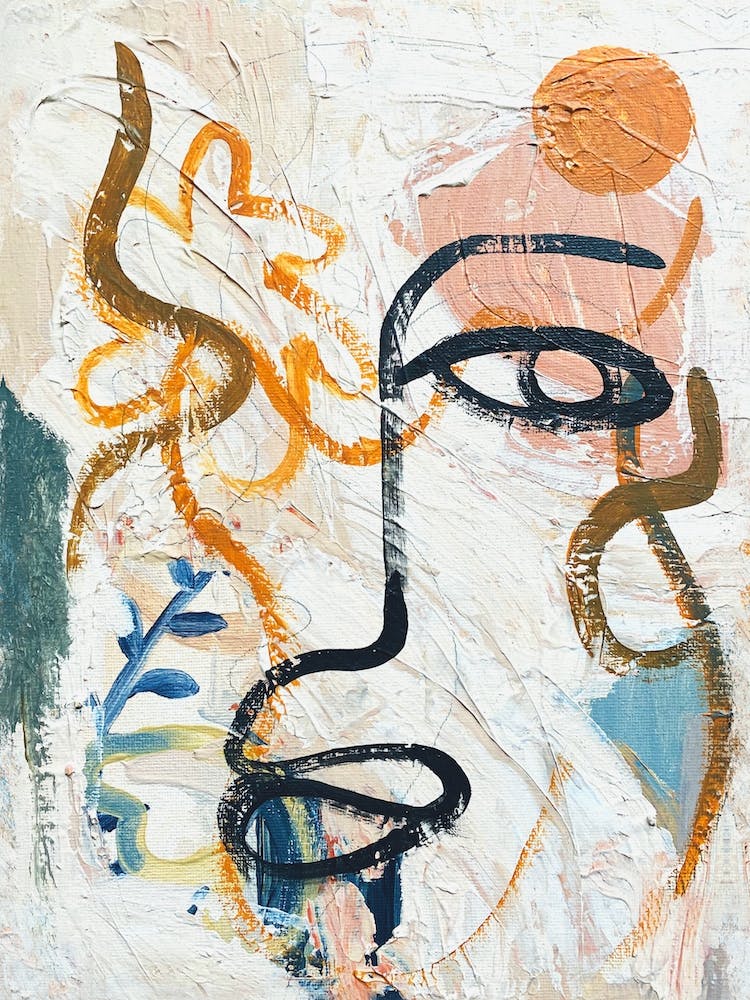 Kainalu Abstract Painted Face  