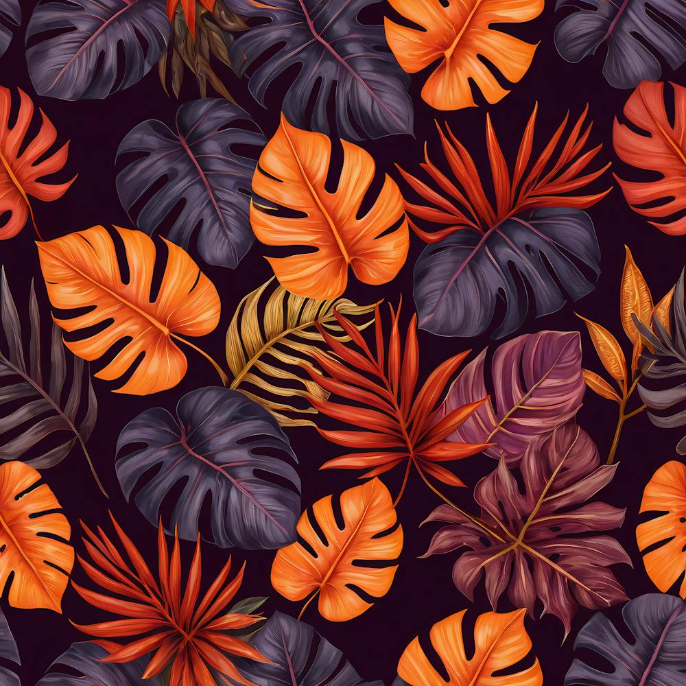 Tropical Leaves Seamless Pattern 6