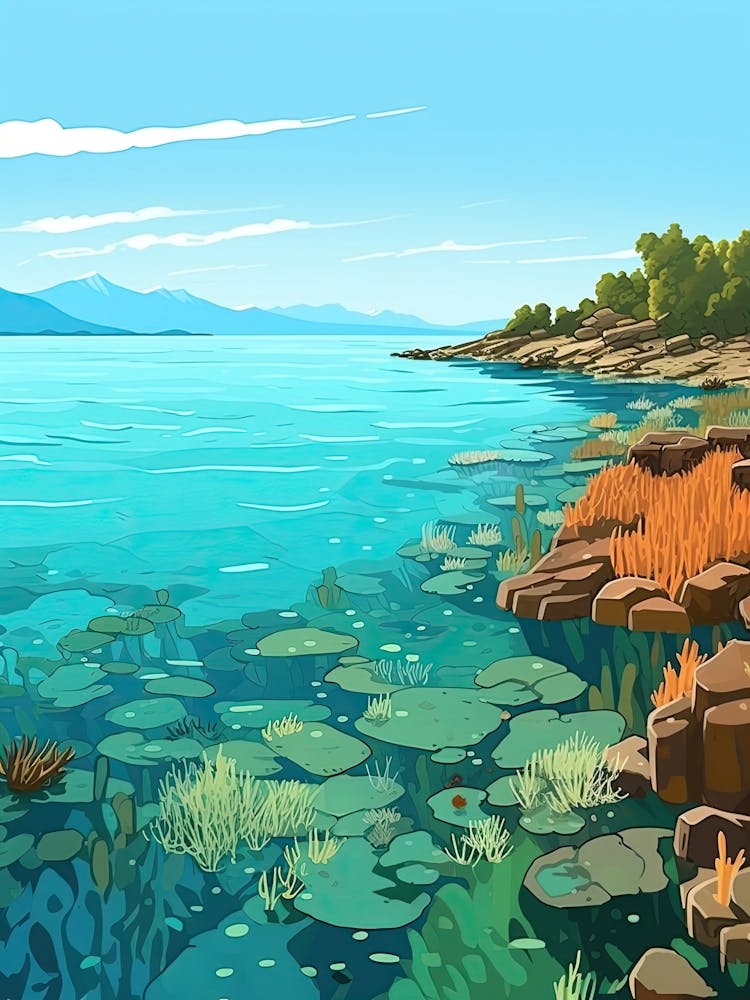 Gold Coast, Australia, Flat Illustration 3