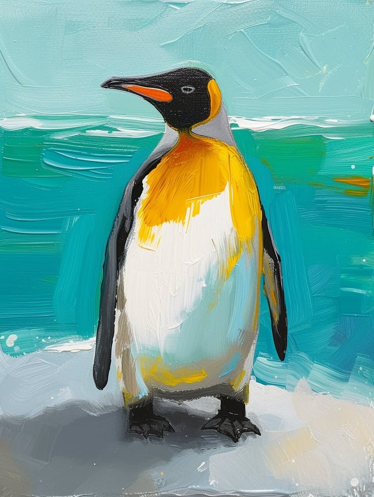 King Penguin St Kilda Breakwater Colour Block Painting 4