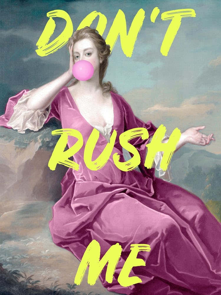 Don'T Rush Me Yellow Pink 7