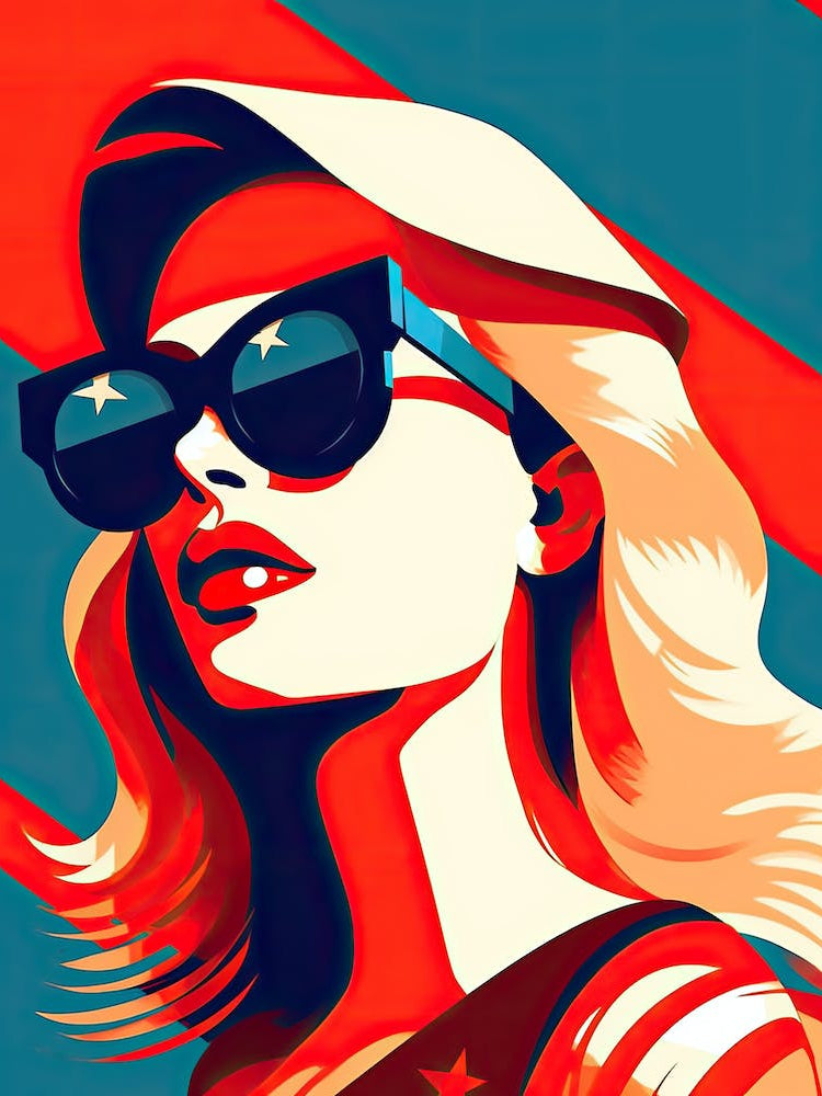 Monochrome American Woman Legacy