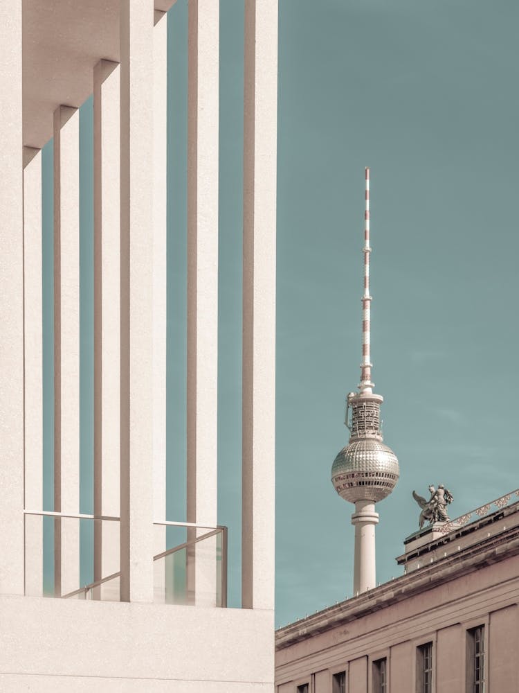 Berlin Television Tower Urban Vintage Style