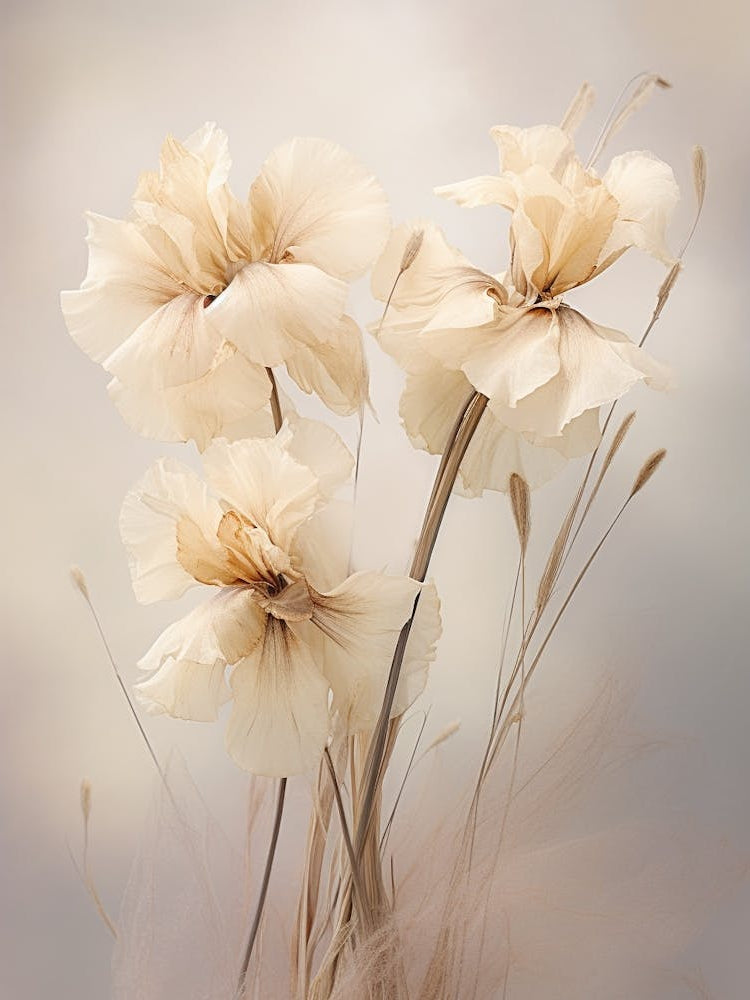 Boho Dried Flowers Iris 1