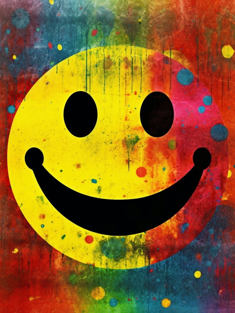 Smiley Face Splash Paint