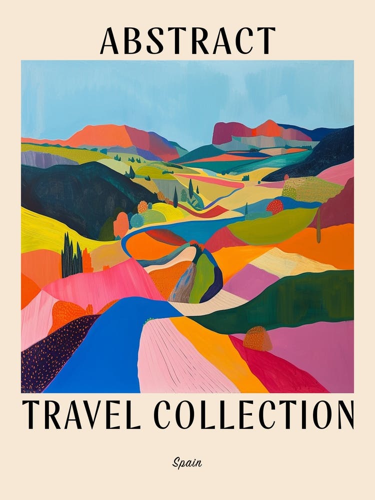 Abstract Travel Collection Poster Spain 3