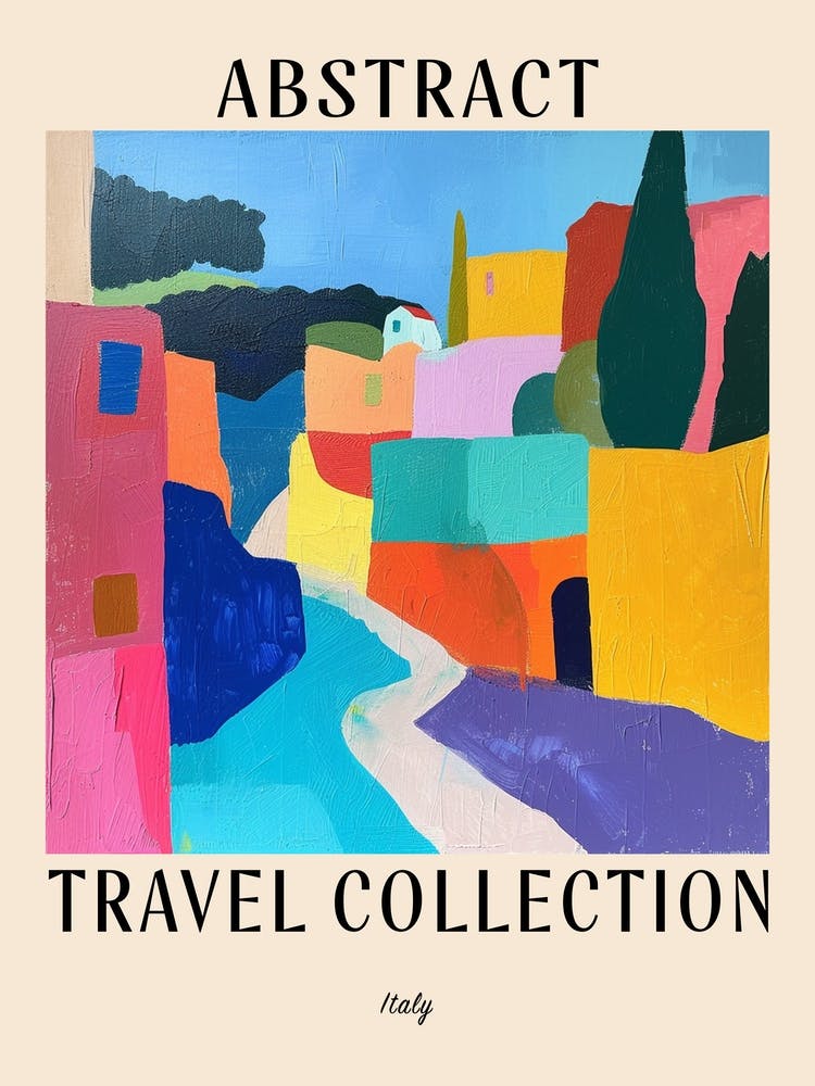 Abstract Travel Collection Poster Italy 7
