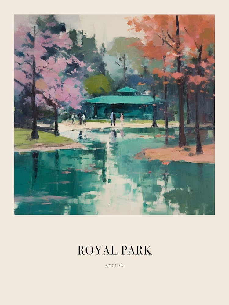 Royal Park Kyoto 3 Vintage Cezanne Inspired Poster