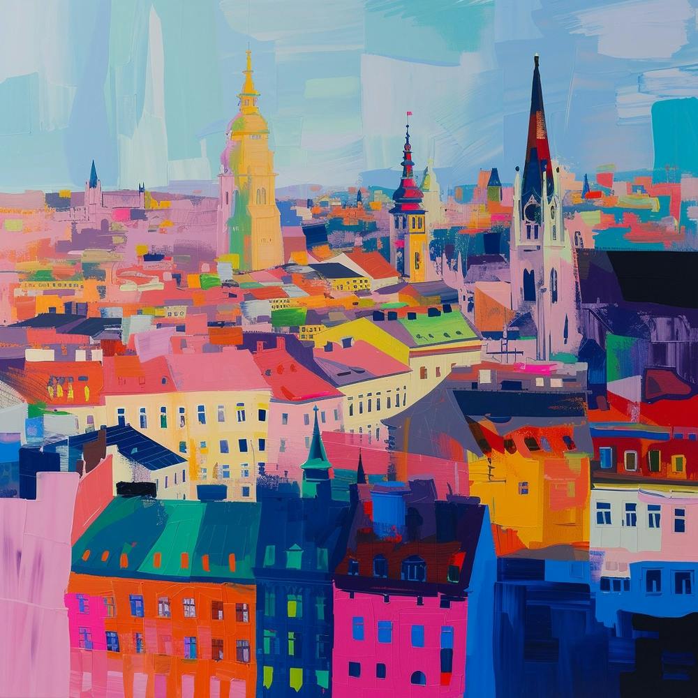 Abstract Travel Collection Vienna Austria 1