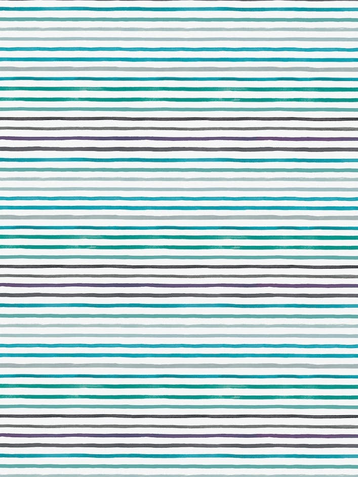 Marker Stripes Blue Turquoise