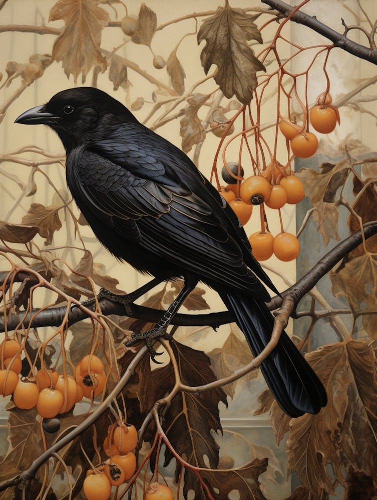 Dark And Moody Botanical Cowbird 2