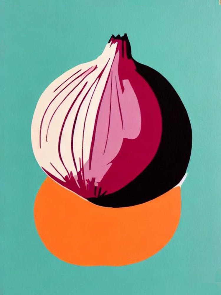 Onion 2 Bold Graphic vegetable