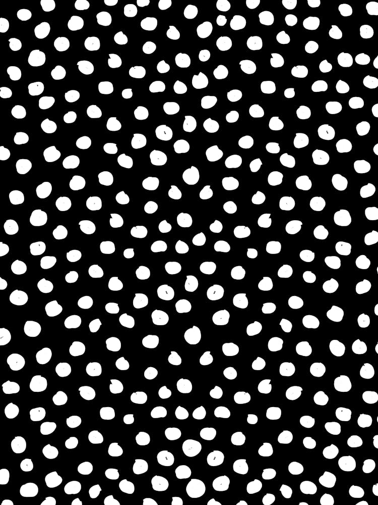 Black And White Animal Print Dots