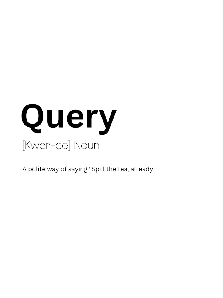Query Definition Meaning