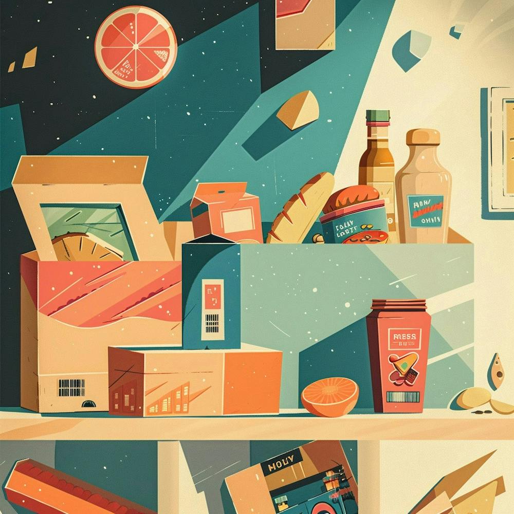 Illustration Of A Refrigerator