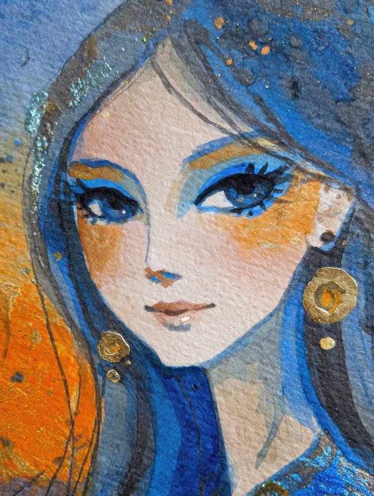 Blue Haired Girl 20