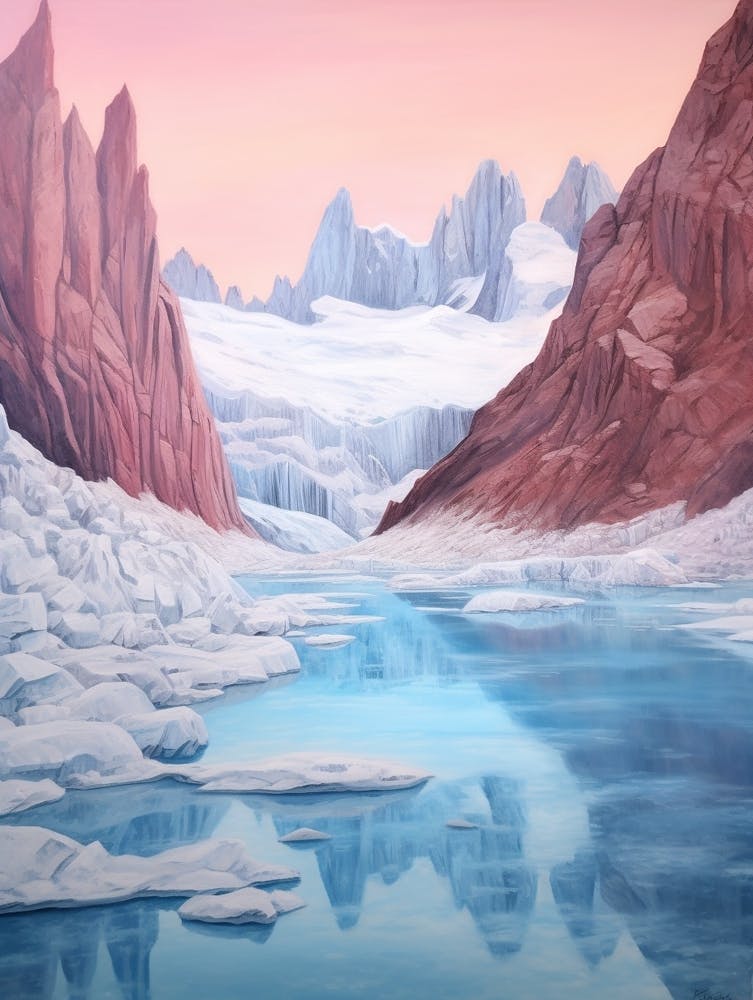 Dreamy Winter Painting Los Glaciares National Park Argentina 3