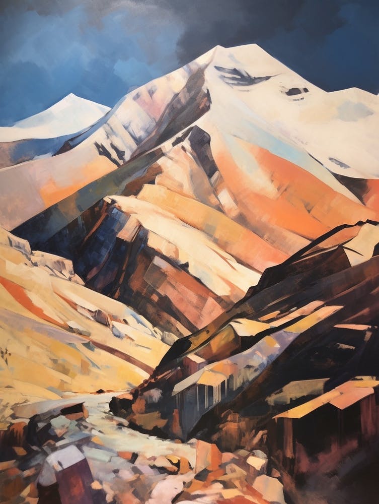 Toubkal Morocco 1 Mountain Painting