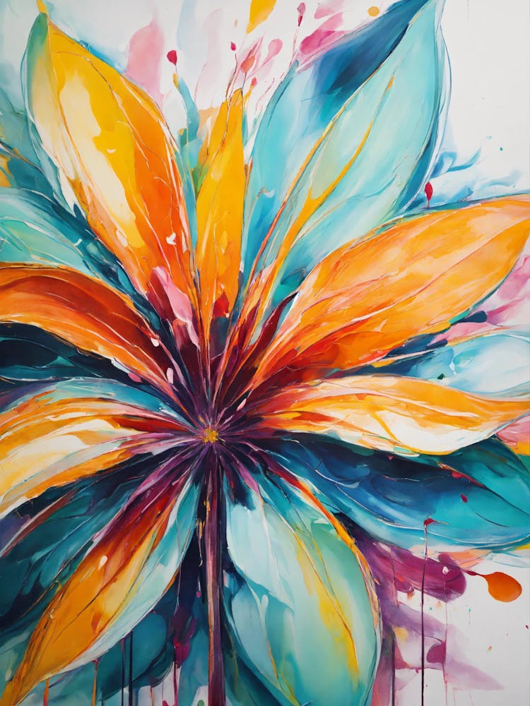 Abstract Flower Painting 5