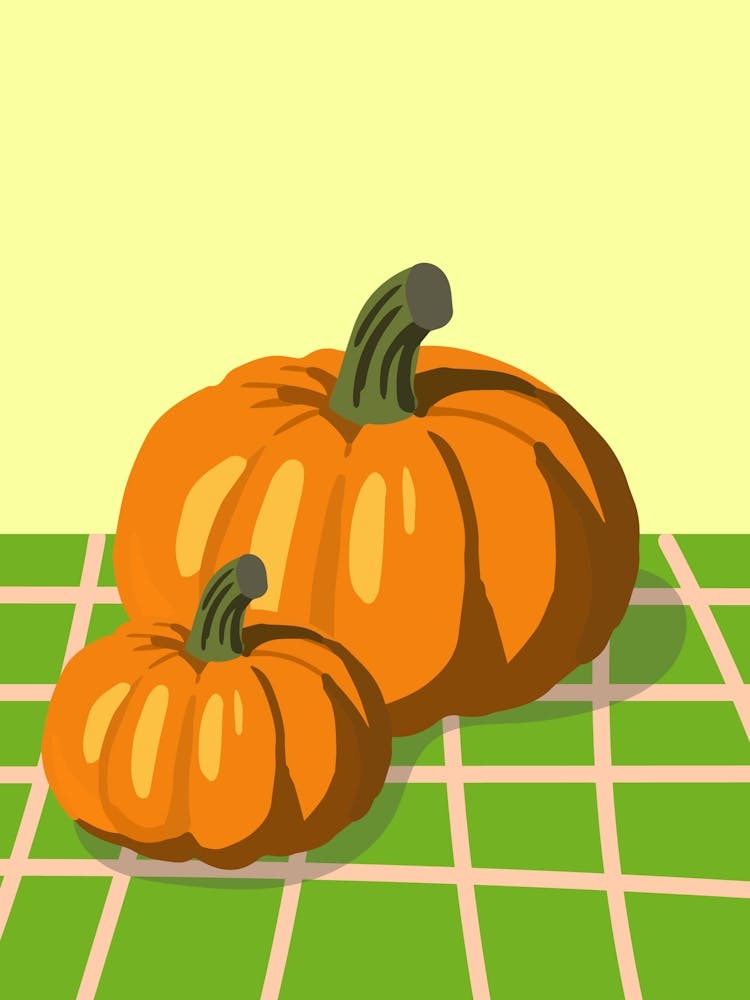 Pumpkin On A Table