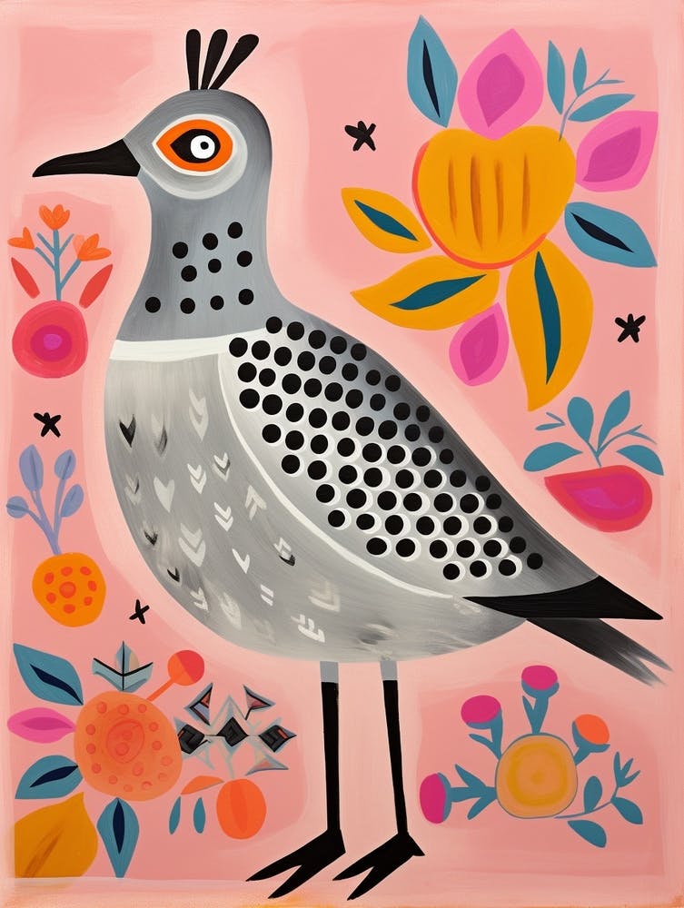 Pink Scandi Grey Plover 1