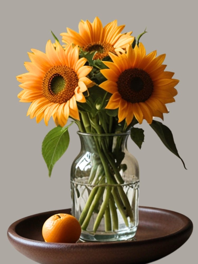 Sunflowers In A Vase 6