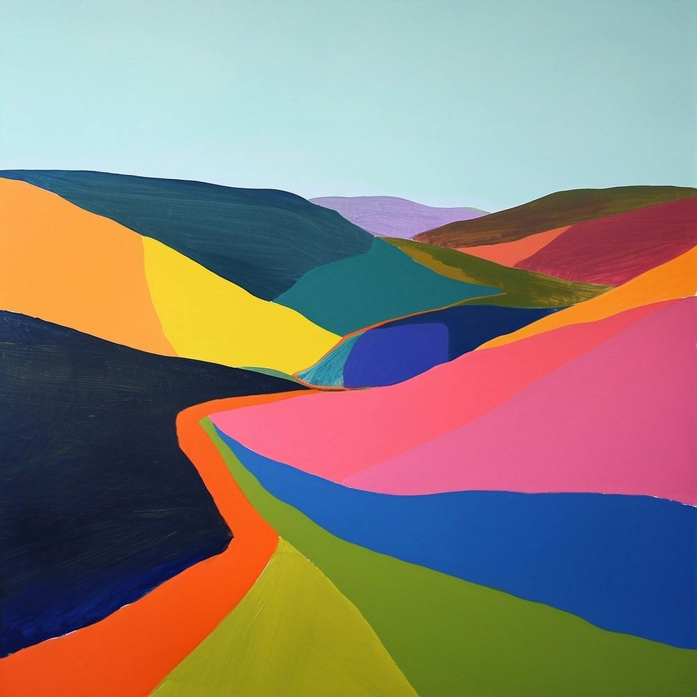 Colourful Abstract Brecon Beacons National Park Wales 1