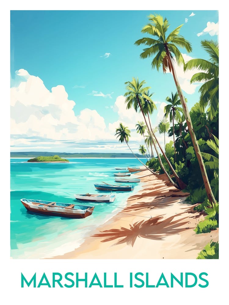 Affiche de voyage Marshall Islands