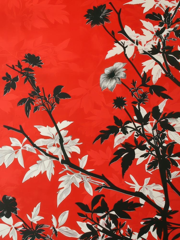 Great Japan Hokusai Japanese Floral 1