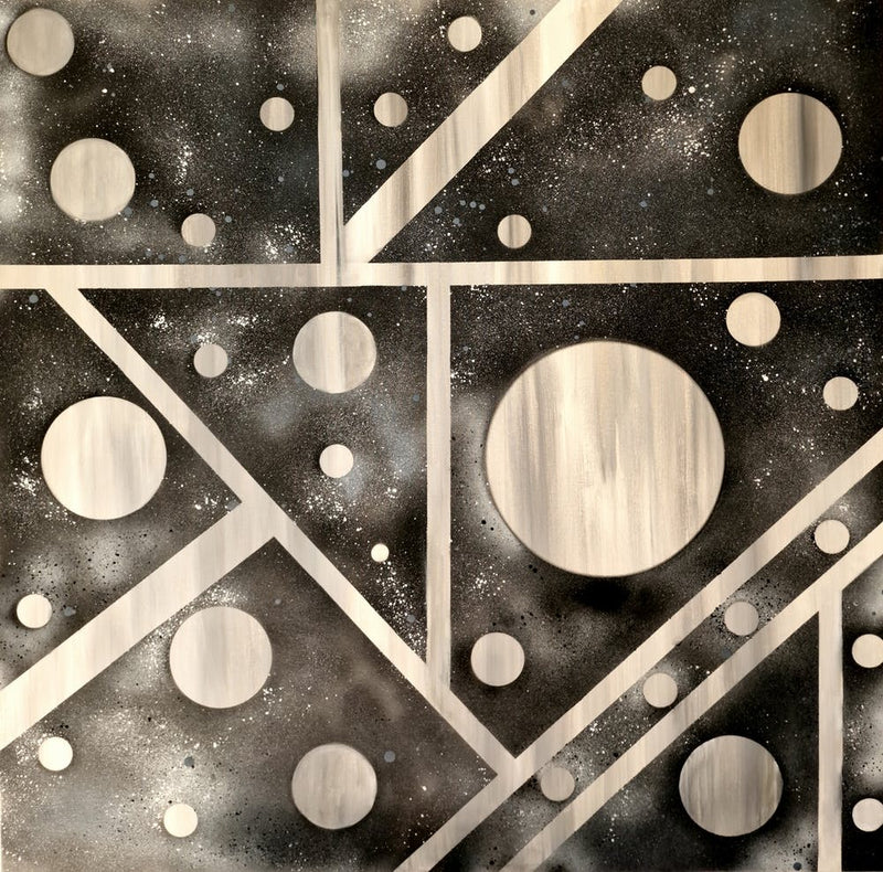 Abstract black and white