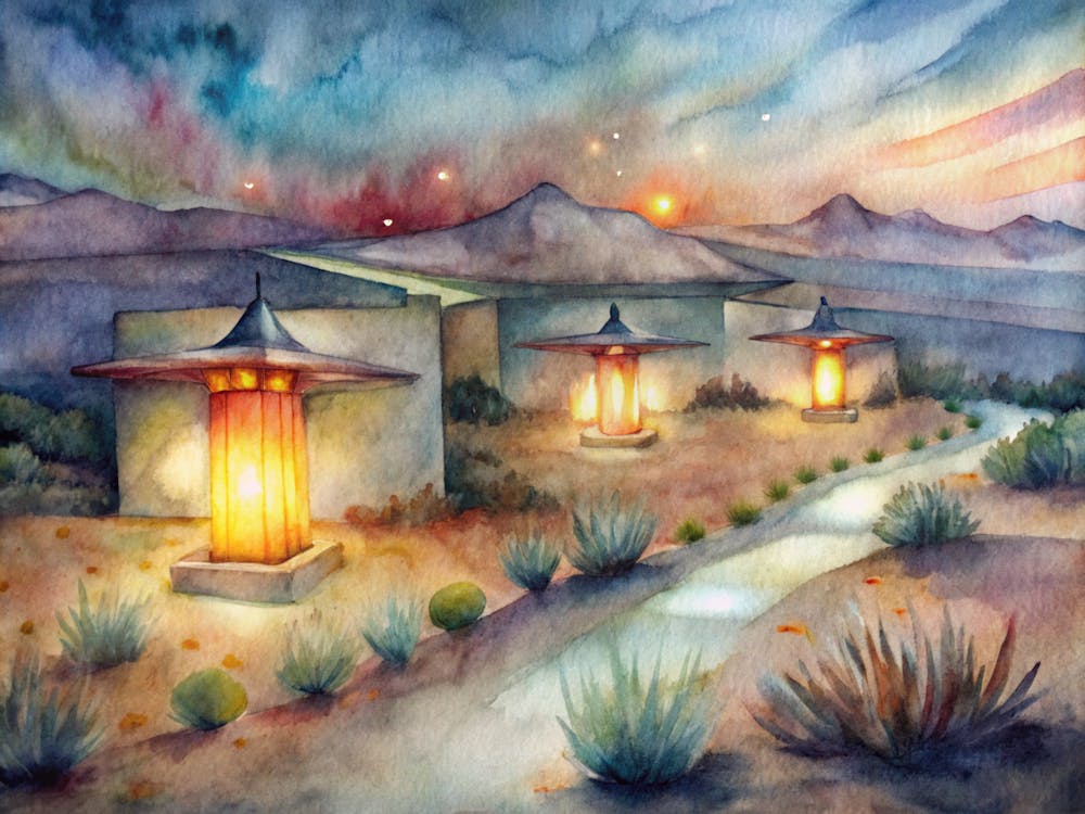 A Design Inspired By The Glowing Marfa Lights In T (1)