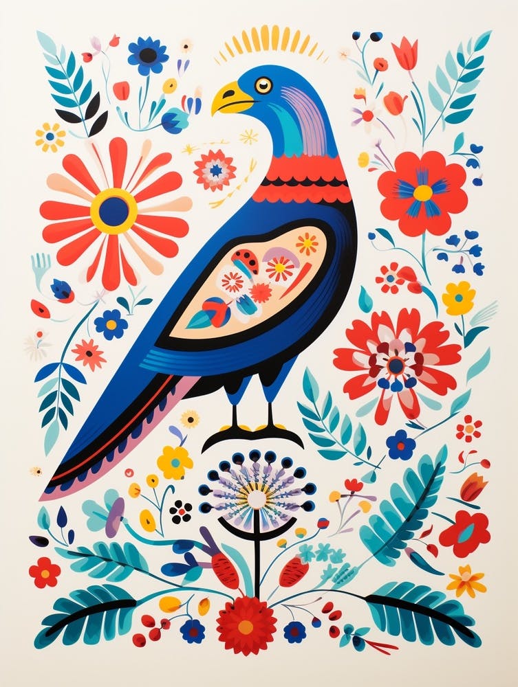 Scandinavian Bird Illustration Bald Eagle 3