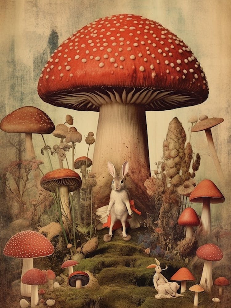 Mushroom And Bunny 1