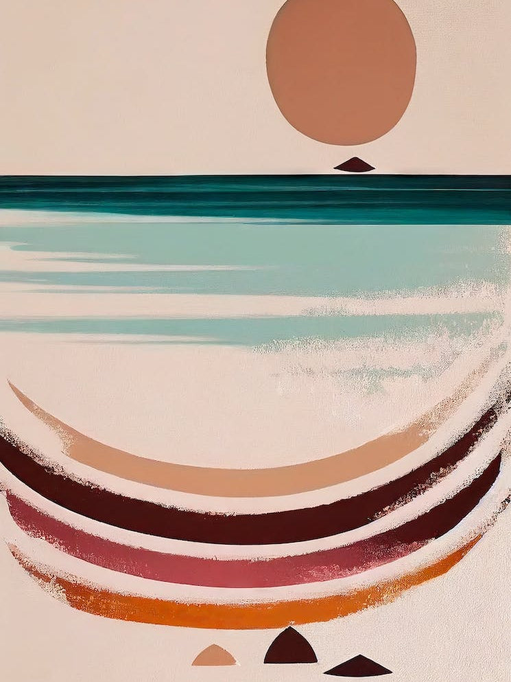 - Abstract Minimal Boho Beach 11