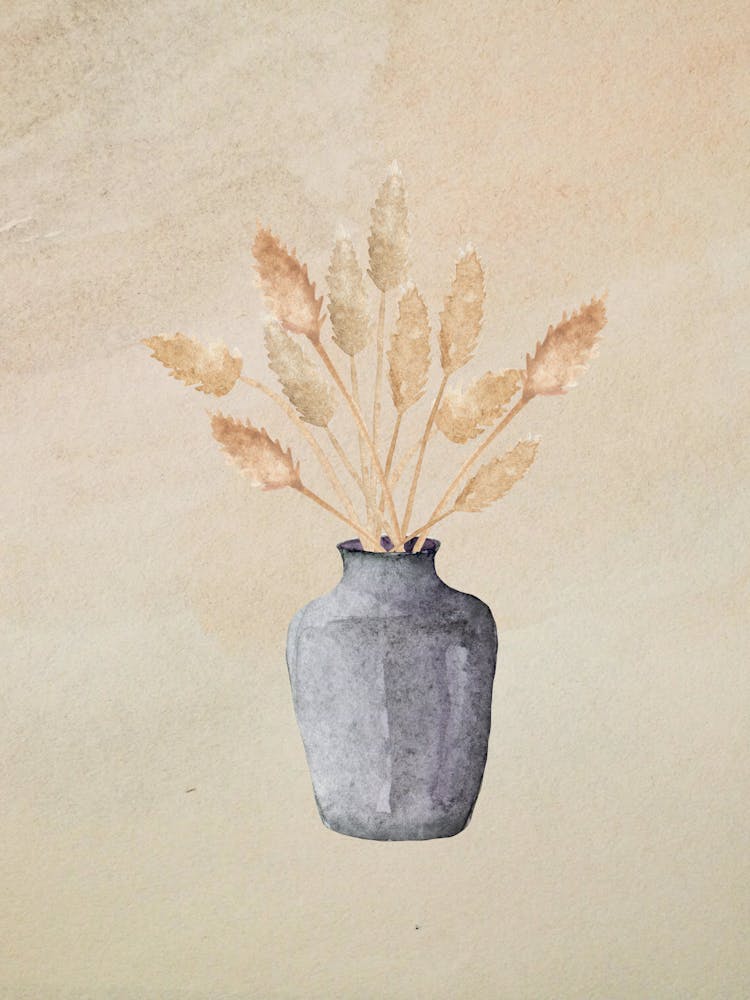 Vase Of Wheat